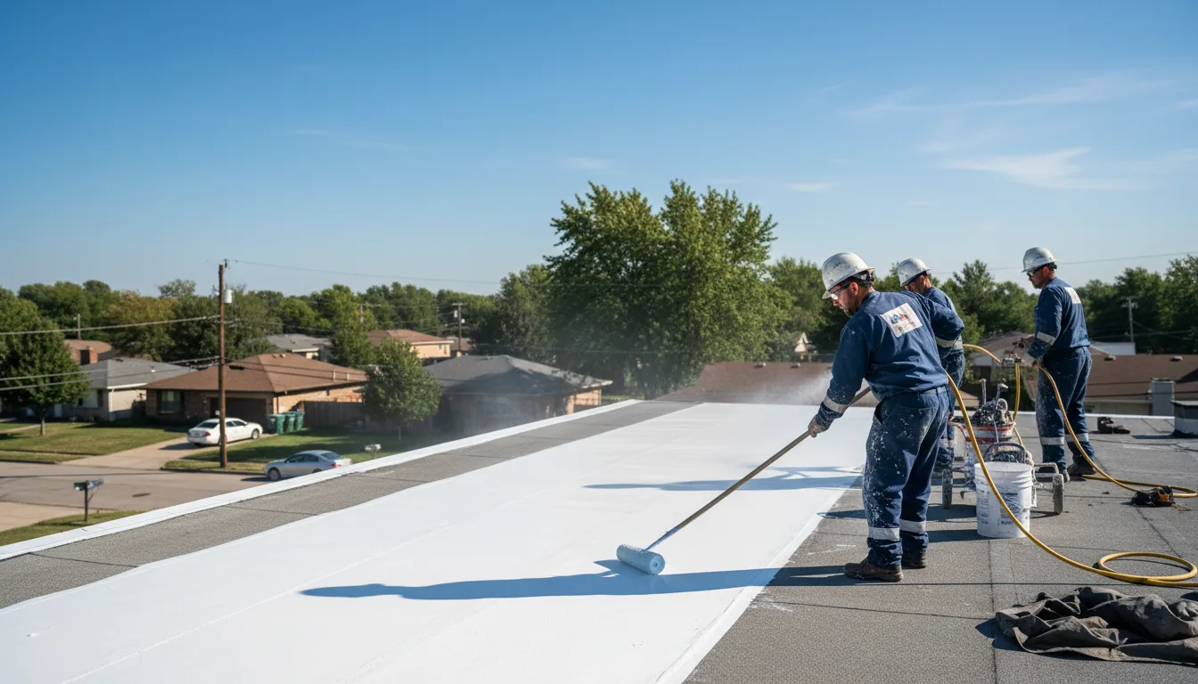 Commercial roof coating in Hopkins, MI near me
